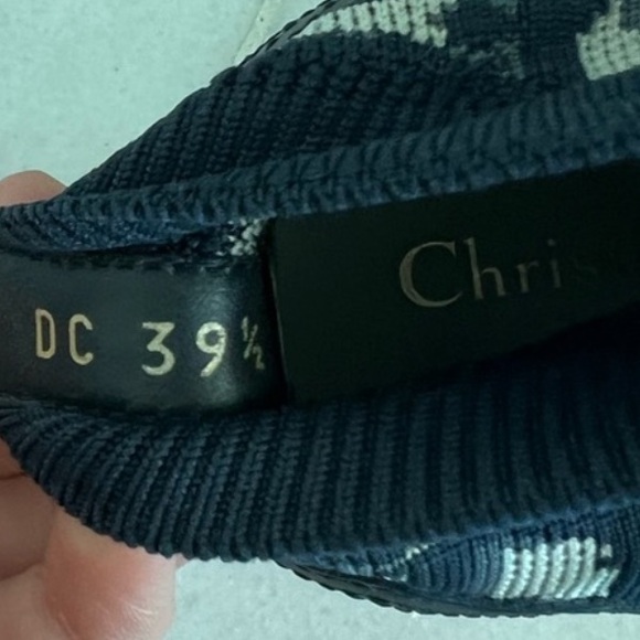 Christian Dior WALK ‘N’ DIOR trotter knit sneakers tennis shoes 39.5 9.5 - Picture 8 of 10